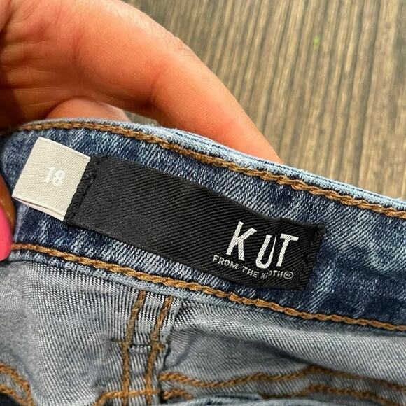 Kut From The Kloth Mia High Rise Fab Ab Toothpick Skinny Jeans Blue Size 18 - Picture 8 of 12